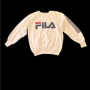 Vintage made in USA FILA Crewneck Sweater with Red and Navy Logo